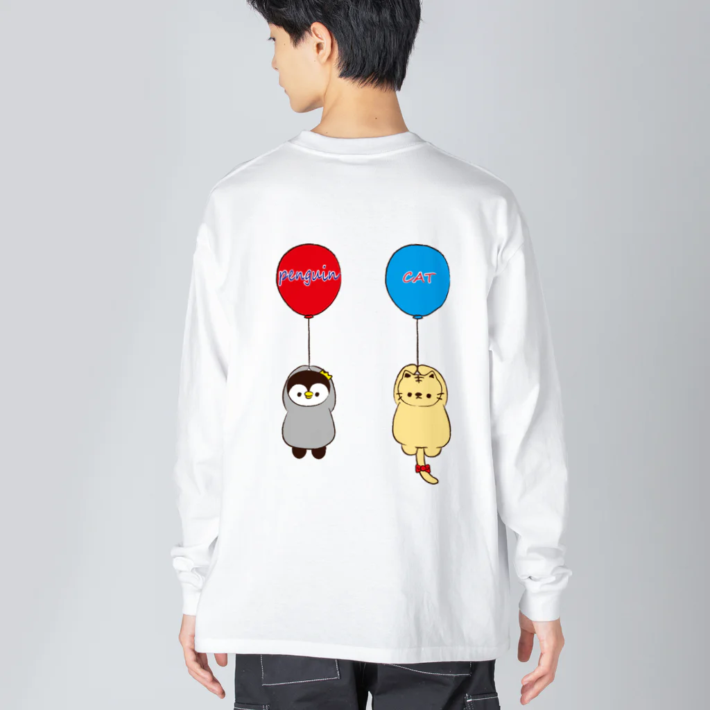 猫店長のお店～ペンギンの野望～の風船 Big Long Sleeve T-Shirt