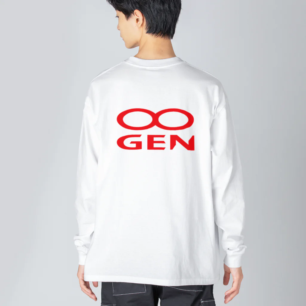 MUGENGEN (ムゲンゲン)のMUGENGEN logo long T-shirt ビッグシルエットロングスリーブTシャツ