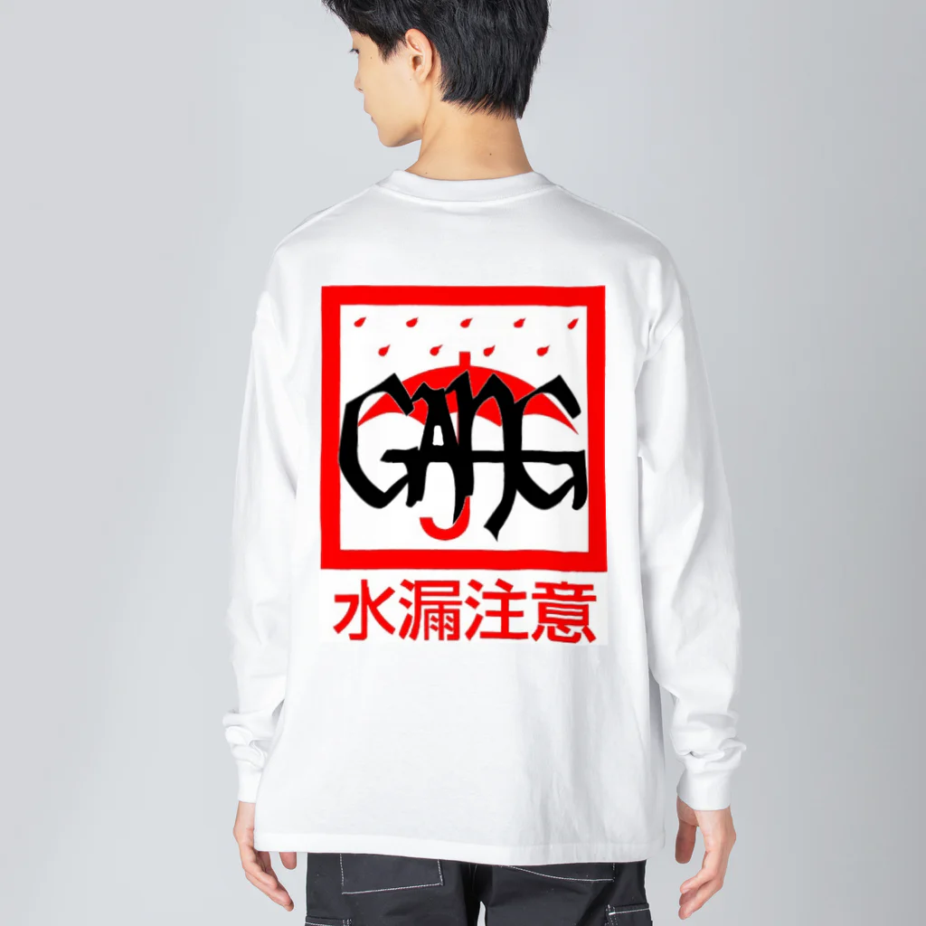 GANGの水濡注意 Big Long Sleeve T-Shirt