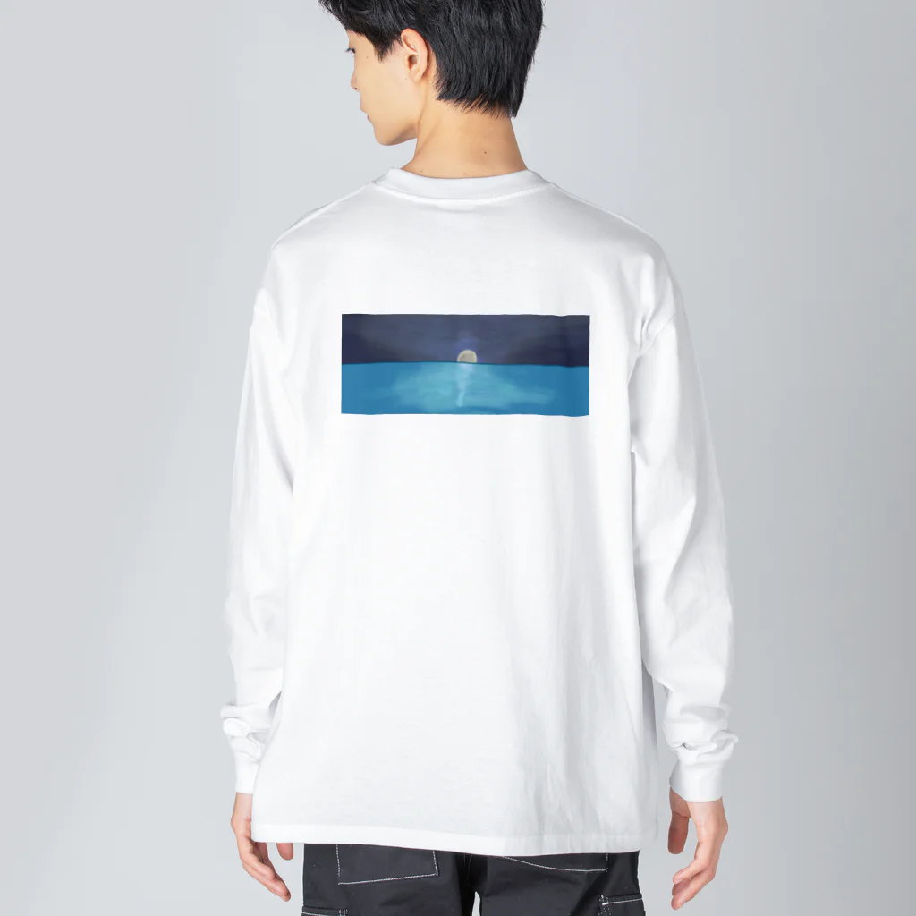 りゆり店の月と海 Big Long Sleeve T-Shirt