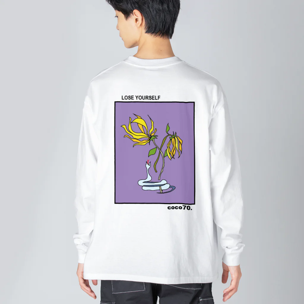 coco70のylang-ylang L/S T-shirt by coco70 ビッグシルエットロングスリーブTシャツ