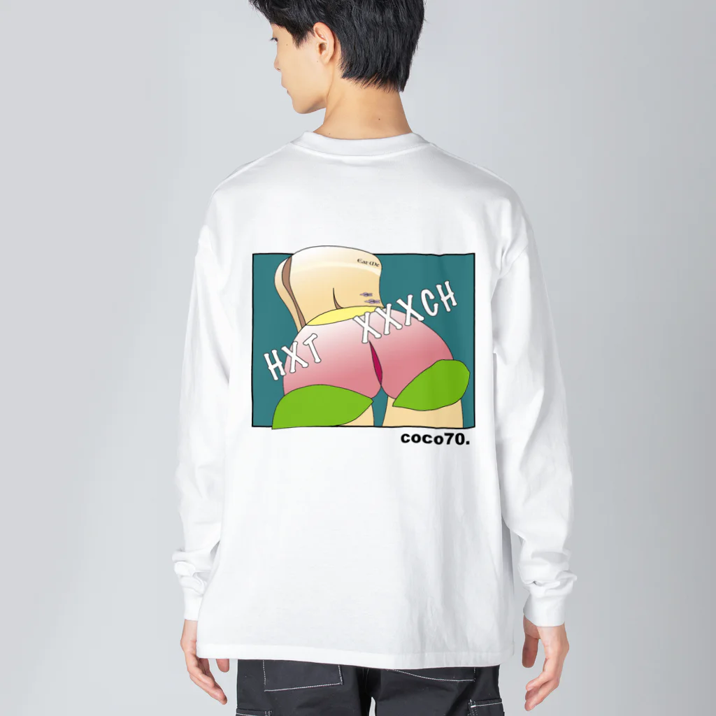 coco70のEat me L/S T-shirt by coco70 ビッグシルエットロングスリーブTシャツ