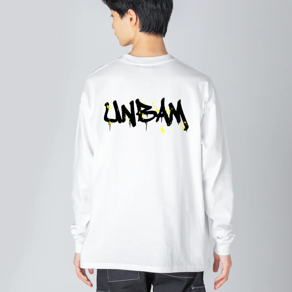 UNBAMのインク飛沫ありロゴアイテム Big Long Sleeve T-Shirt