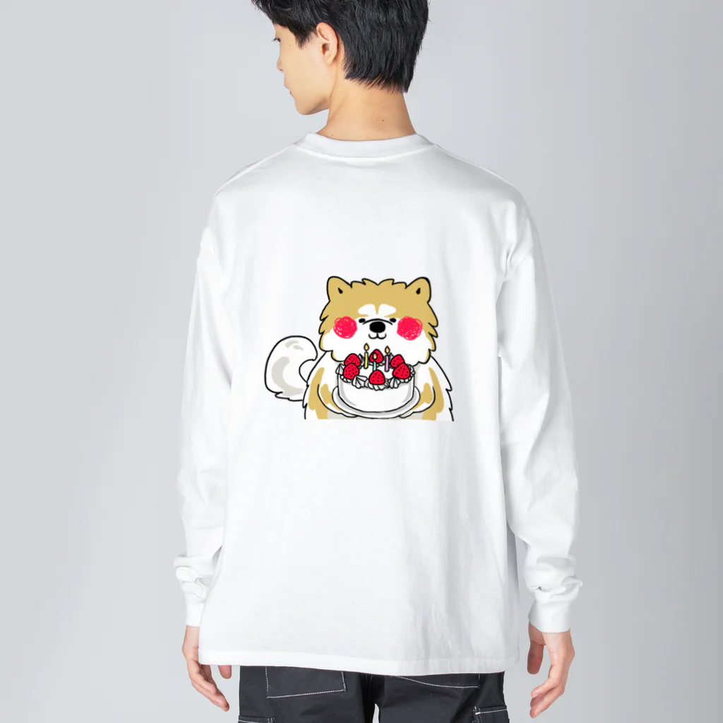 保護犬達の楽園オリジナルグッズのハッピー大吉くん ビッグシルエットロングスリーブTシャツ