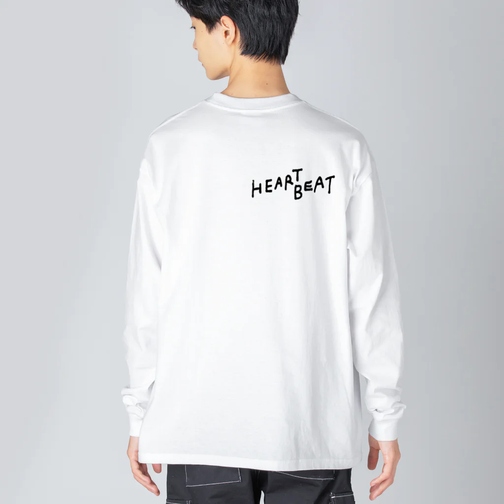 __HEARTBEAT__のSILK WORMロゴ Big Long Sleeve T-Shirt