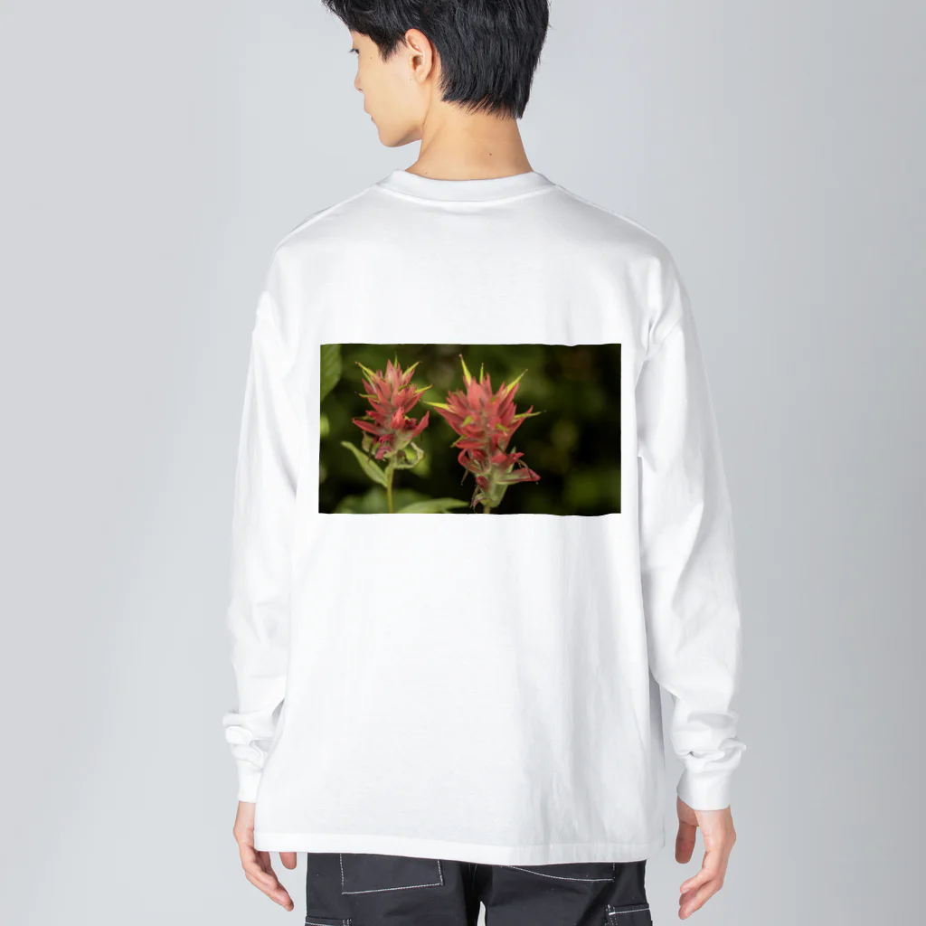 HideaのCanadian Flower  ビッグシルエットロングスリーブTシャツ