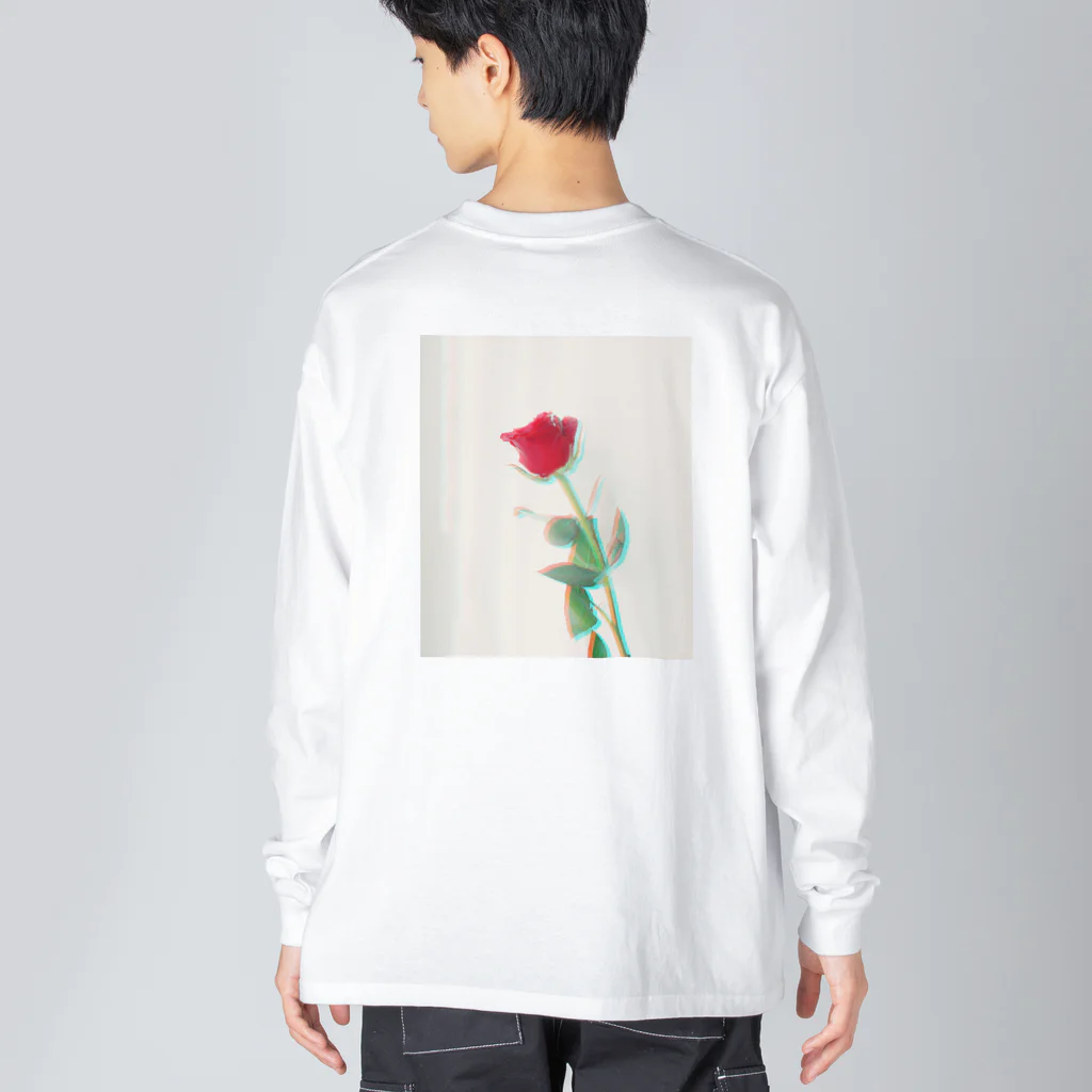 うしハムくん𓀙🌈の薔薇ちゃん ビッグシルエットロングスリーブTシャツ