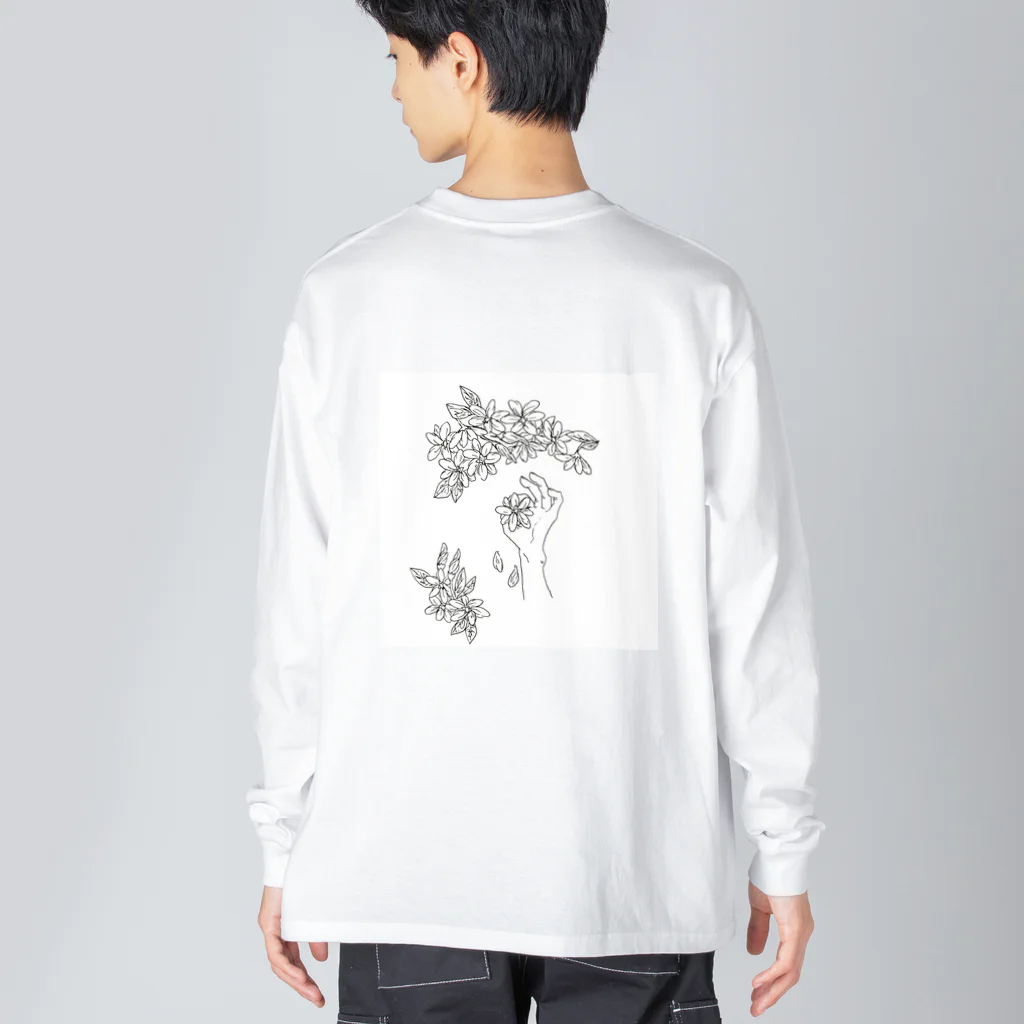 _vo_von_illustの一輪の花 Big Long Sleeve T-Shirt