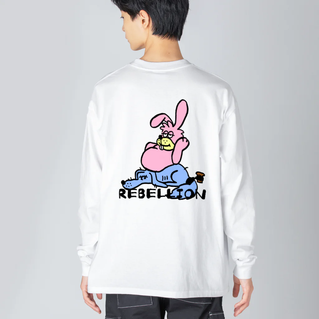 BOREDAMNのREBELLION ビッグシルエットロングスリーブTシャツ