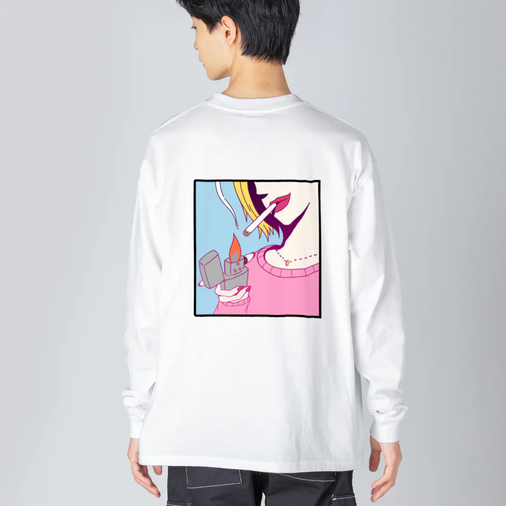 Hironoriのタバコちゃん Big Long Sleeve T-Shirt