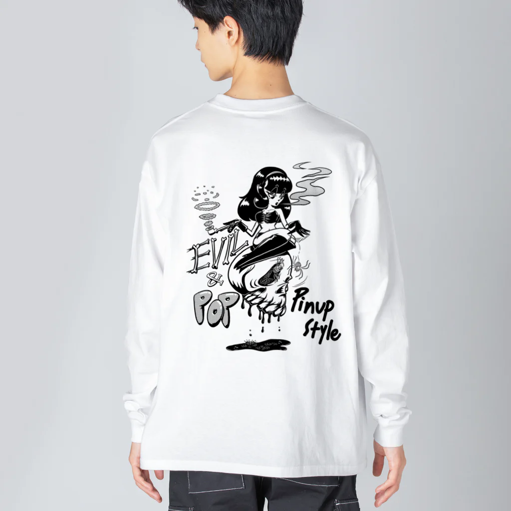 nidan-illustrationの“evil & pop" #2 ビッグシルエットロングスリーブTシャツ