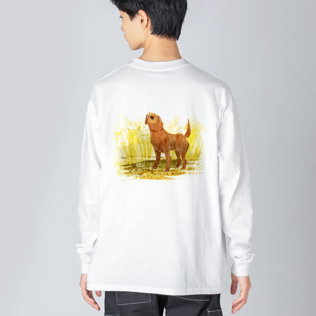 hitomiのLABRADOR the best dog ビッグシルエットロングスリーブTシャツ