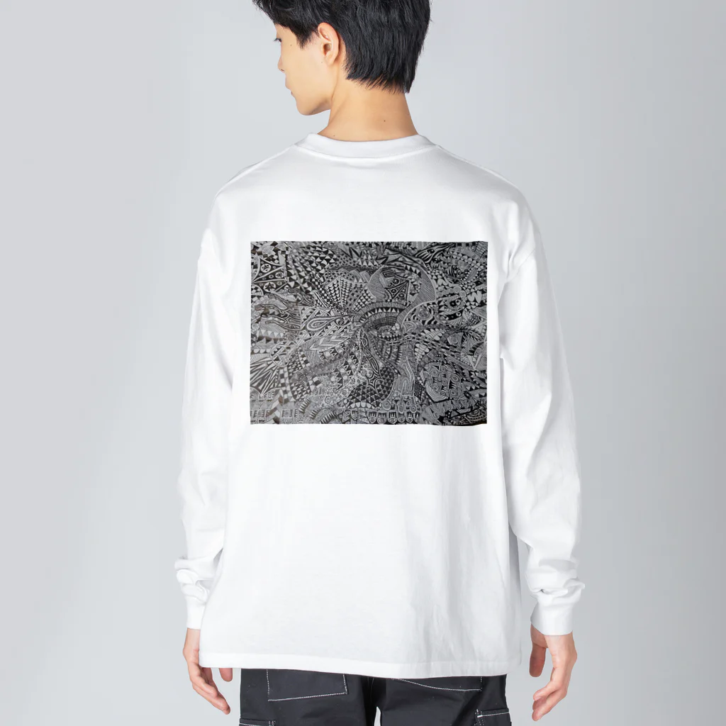 たかしょのモノクロ2 Big Long Sleeve T-Shirt