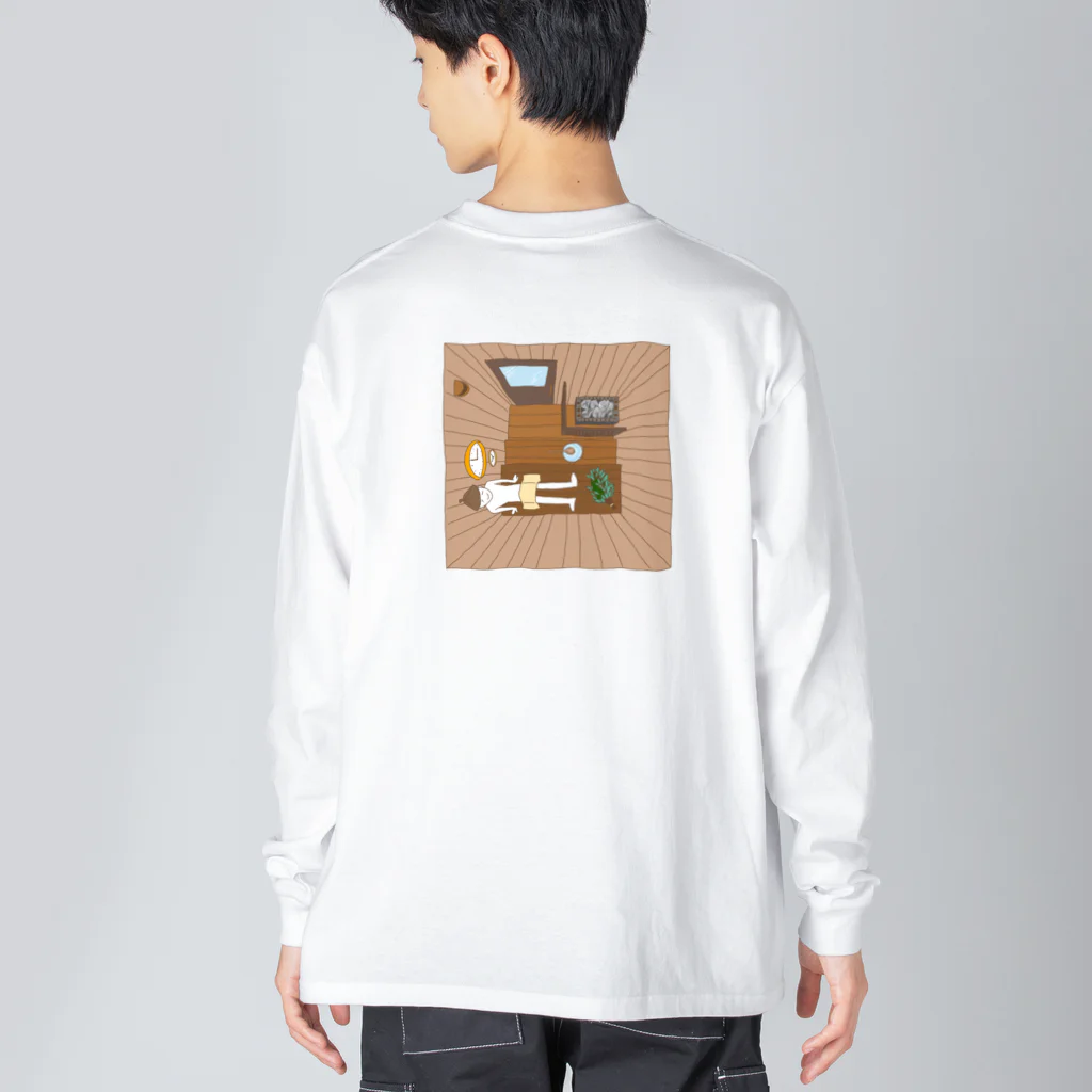 ぽじ子のサ室 루즈핏 롱 슬리브 티셔츠
