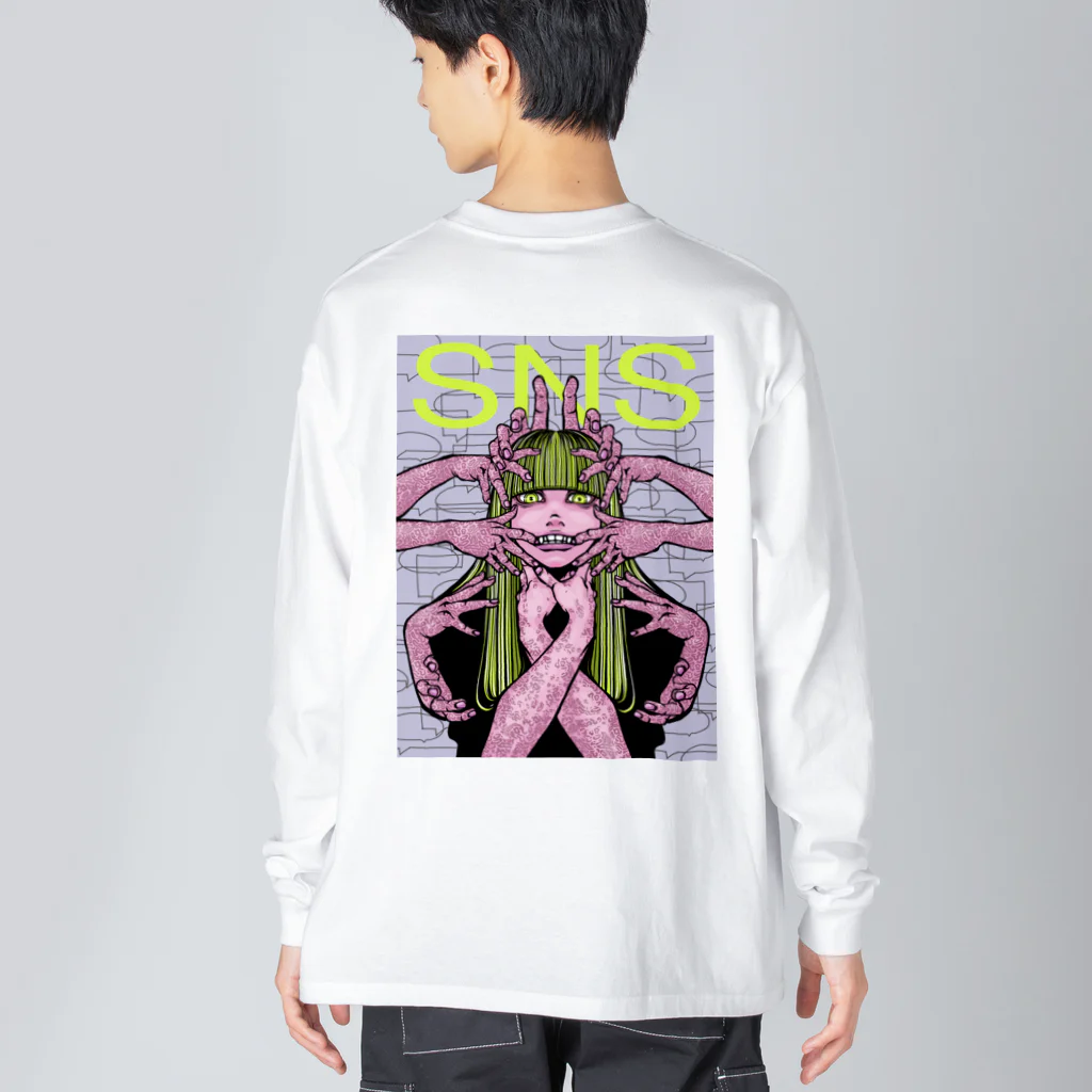 シクシクのSNS Big Long Sleeve T-Shirt