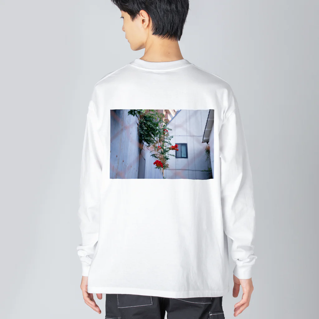 moromoroのhana_２ ビッグシルエットロングスリーブTシャツ