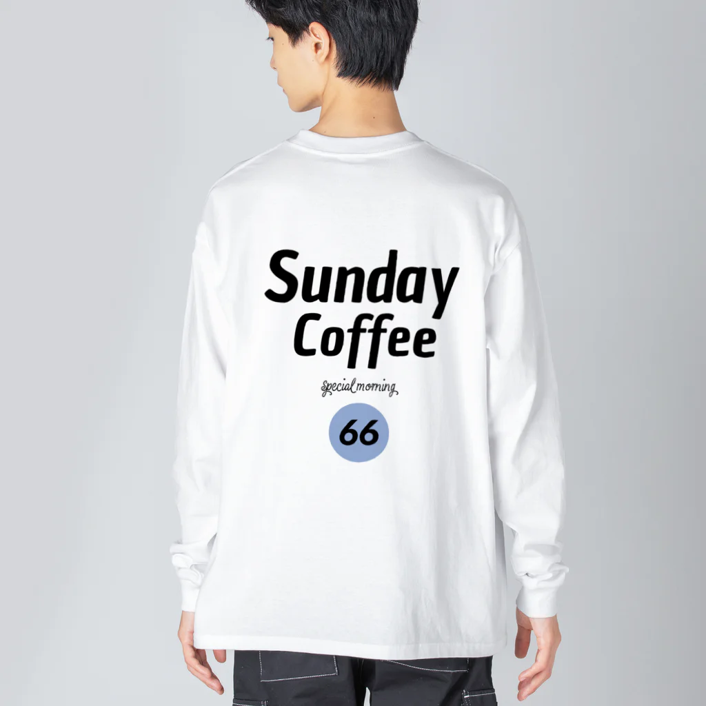 SUNDAY BROのSunday coffee ビッグシルエットロングスリーブTシャツ