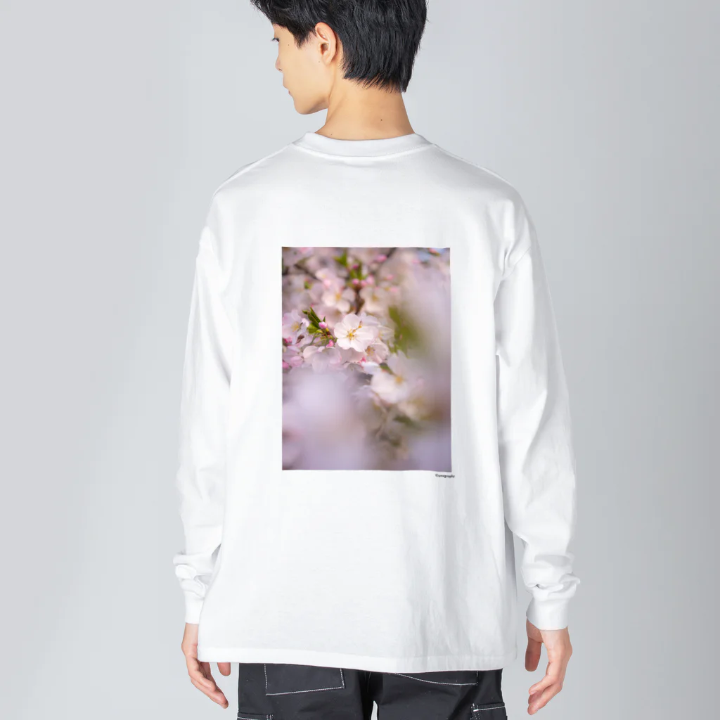 unxgraphyのSAKURA 2 ビッグシルエットロングスリーブTシャツ