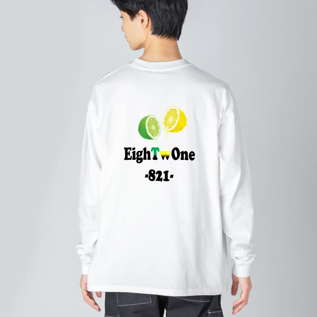 ストリートファッションはEighTwOne-821-(えいとぅーわん はちにーいち)のレモンライム ビッグシルエットロングスリーブTシャツ