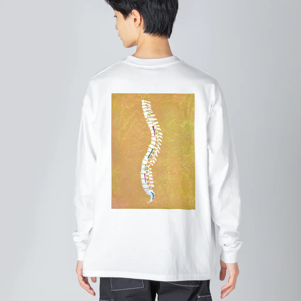 sakamoonの脊椎モチーフ Big Long Sleeve T-Shirt