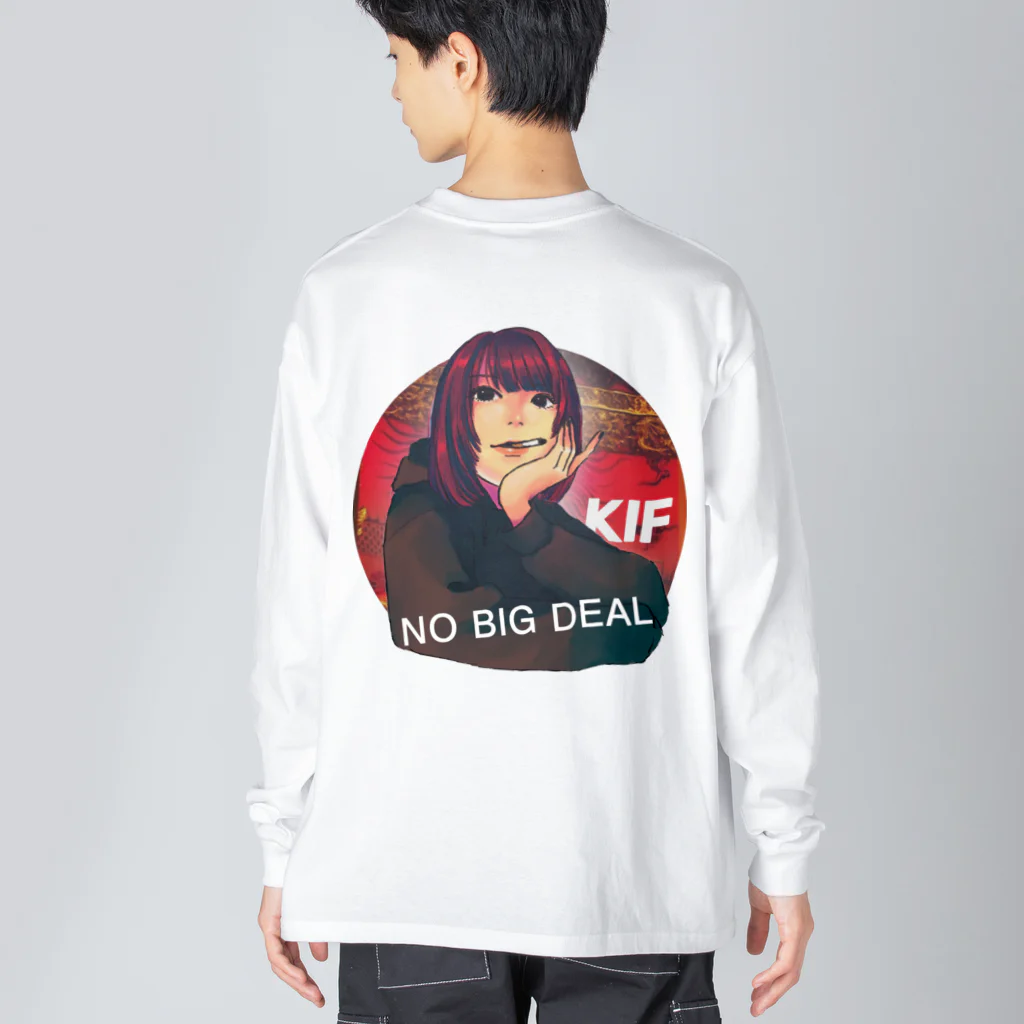 KIF カッコいい服のNO BIG DEAL ビッグシルエットロングスリーブTシャツ