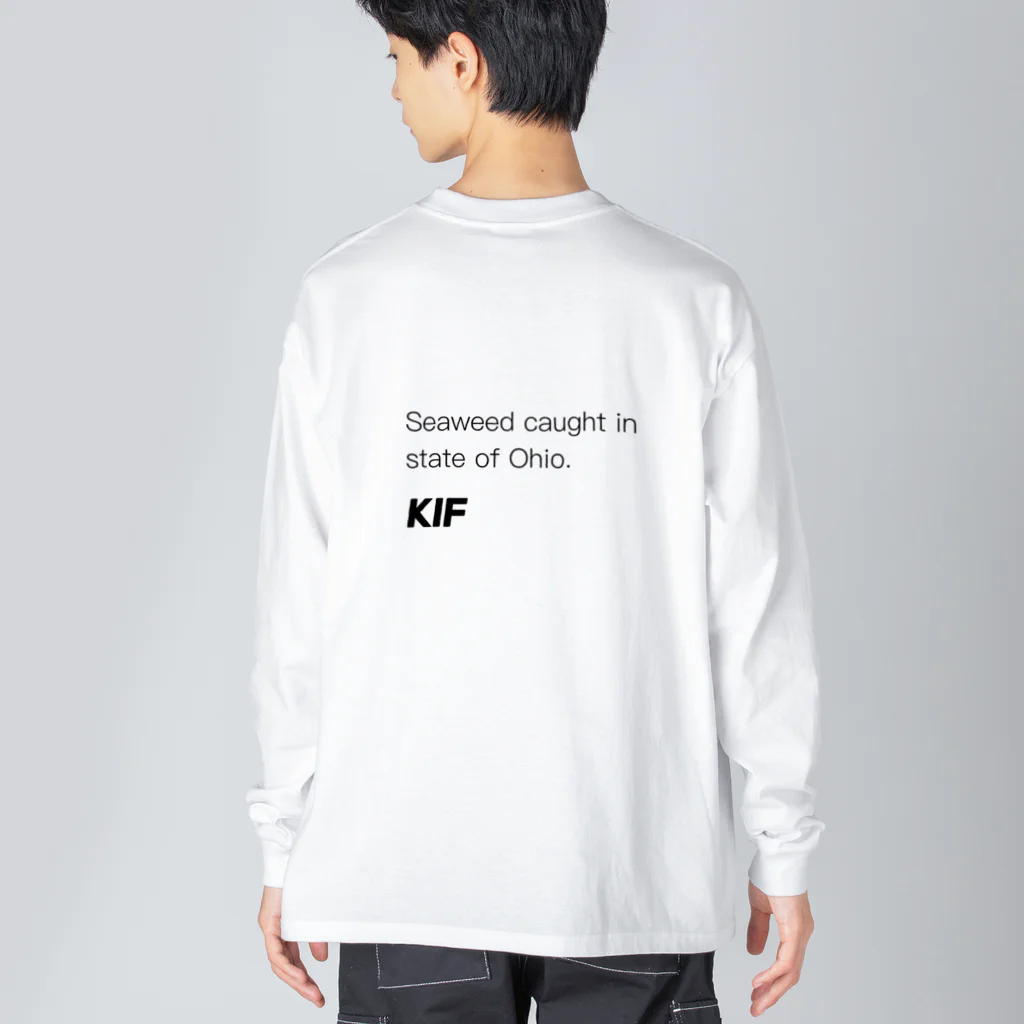 KIF カッコいい服のオハイオ州で採れたわかめ ビッグシルエットロングスリーブTシャツ