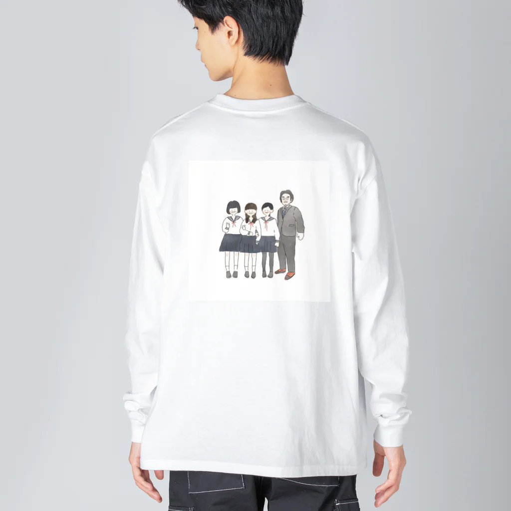 自主映画『さらばJK』の 女子高生と先生 Big Long Sleeve T-Shirt