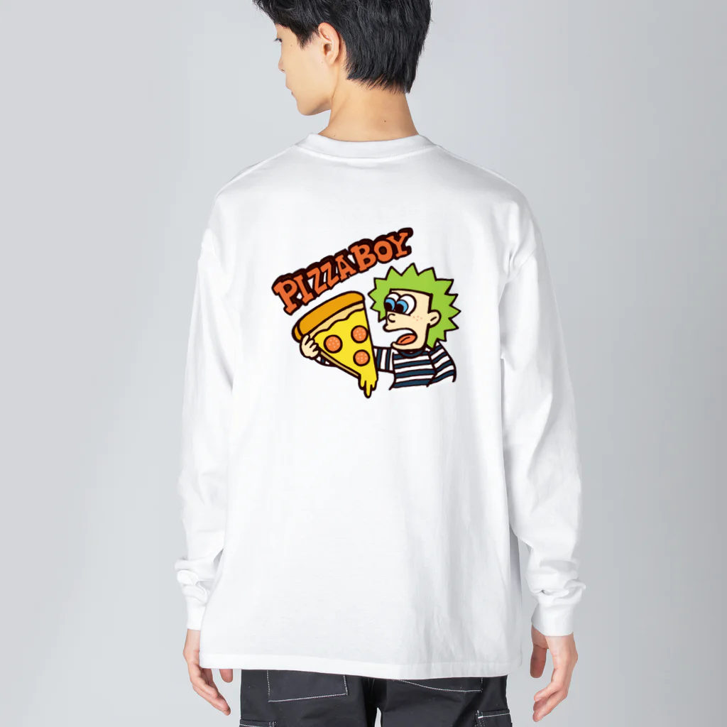 haruのPIZZA BOY Big Long Sleeve T-Shirt