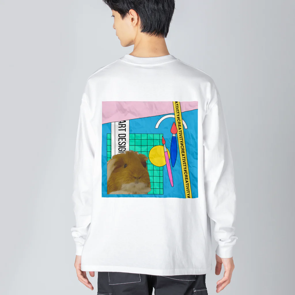 わいわいもるもっとのモルモットのラム Big Long Sleeve T-Shirt