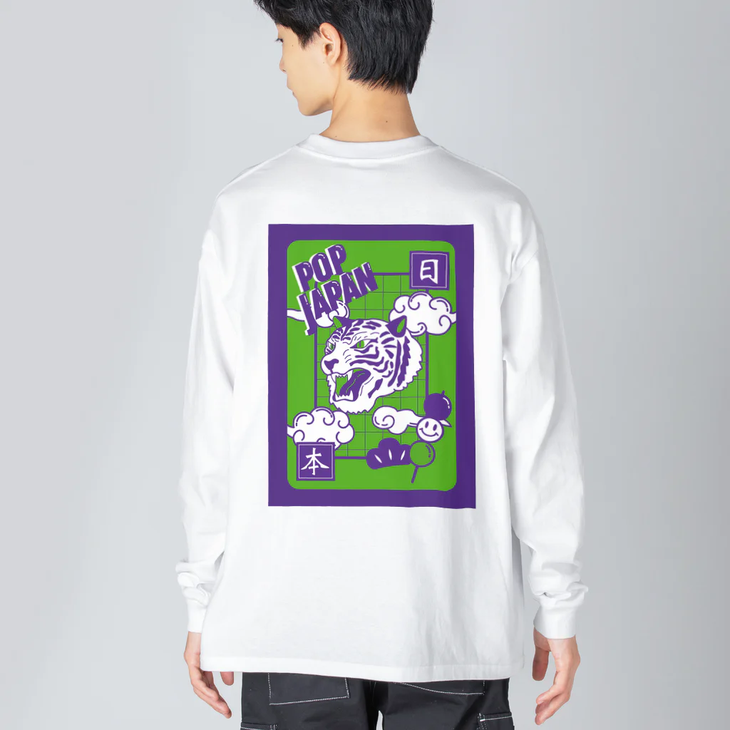 ビビビビット‼︎🧠⚡️のPOP JAPAN ~tiger~ ビッグシルエットロングスリーブTシャツ