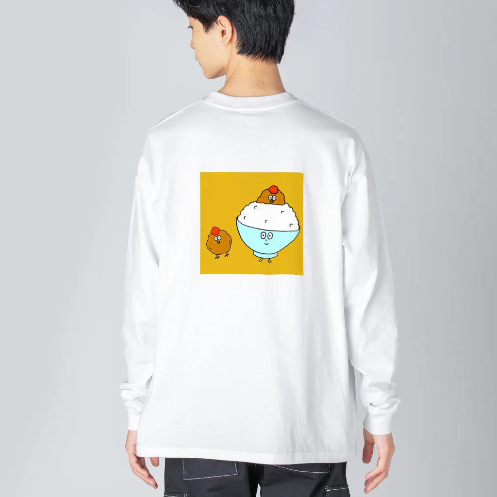 DONUT NO ANAのからあげ ビッグシルエットロングスリーブTシャツ