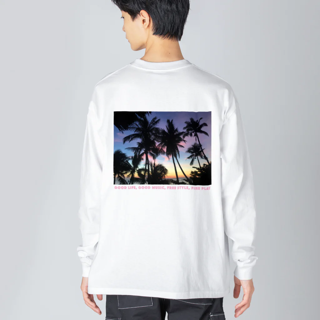 boracayjapan goods storeのボラカイビーチ Big Long Sleeve T-Shirt