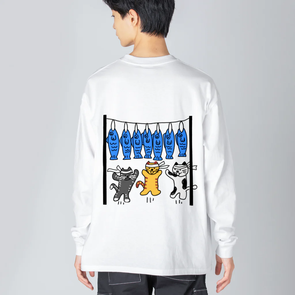 それいゆのねこ猫運動会（魚食い競走） Big Long Sleeve T-Shirt