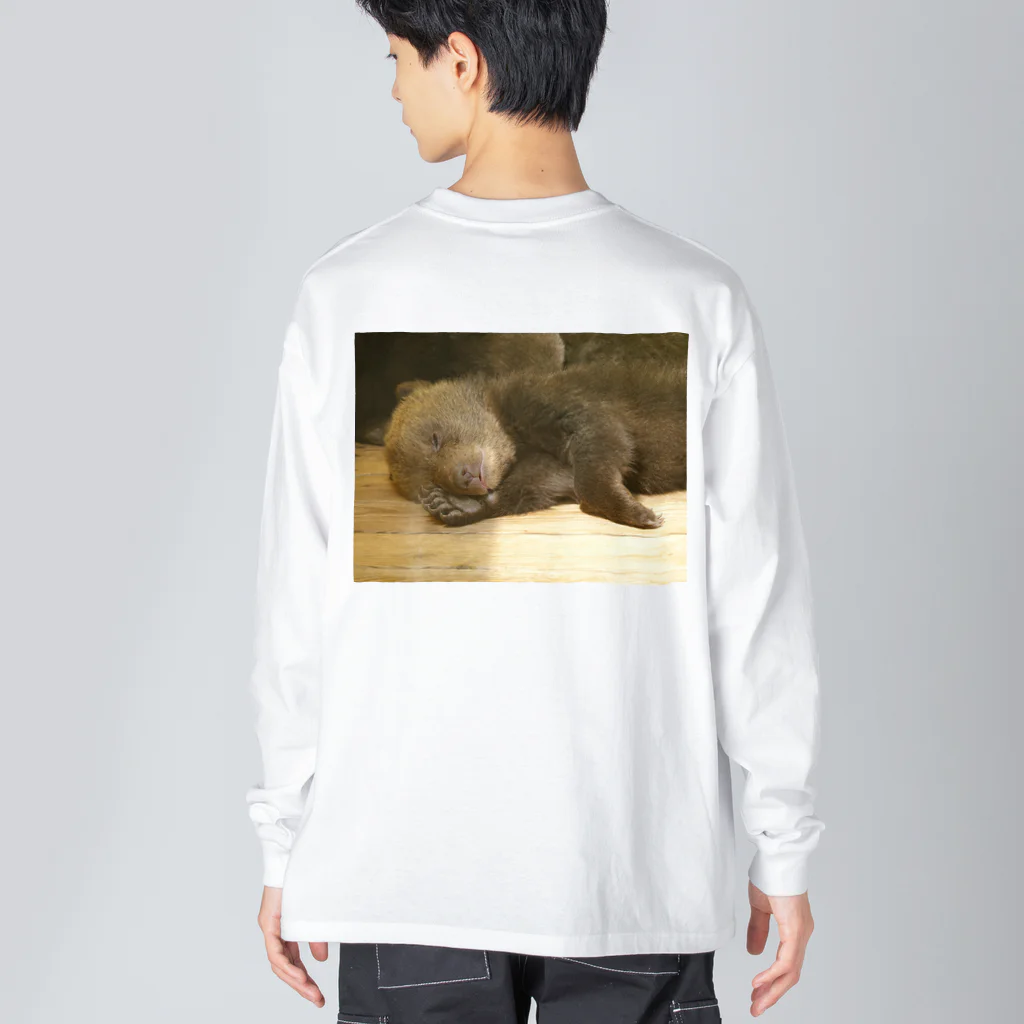 熊のお店の眠り子熊 Big Long Sleeve T-Shirt