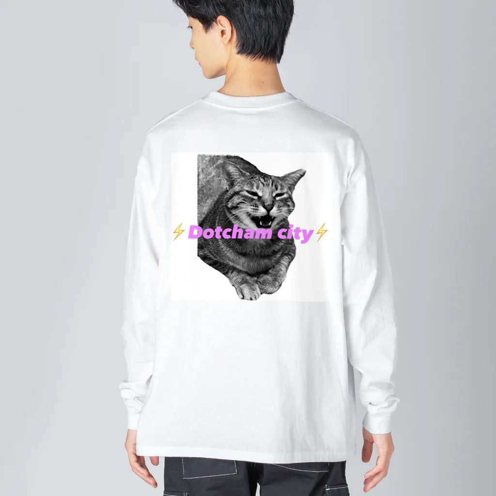 保護猫Dotcham City のDotcham city ビッグシルエットロングスリーブTシャツ