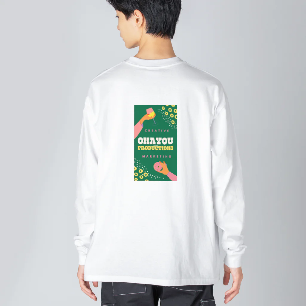 oyasumiのOHAYOU PRODUCTIONS Art jacket Big Long Sleeve T-Shirt