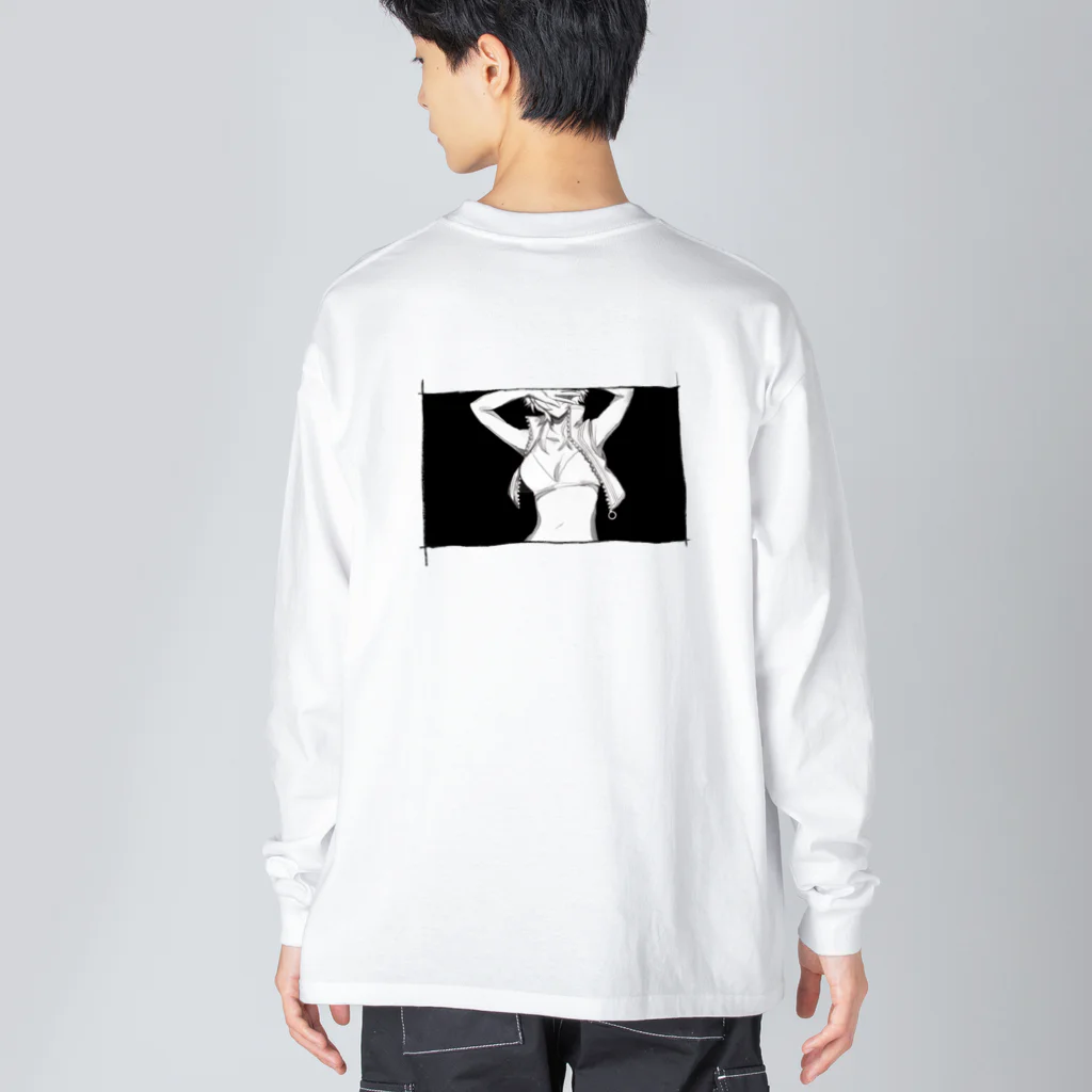 元馬製作所 SUZURI支店の元馬製作所 Big Long Sleeve T-Shirt