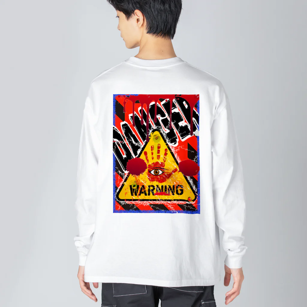 ほくにゃいのWARNING ビッグシルエットロングスリーブTシャツ