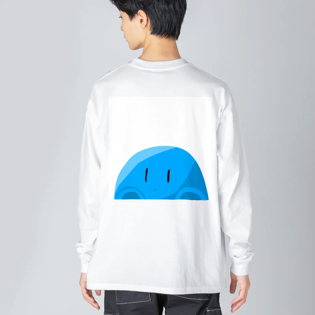 グッズ販売の魔物。の覗く魔物のスーパー販売物 Big Long Sleeve T-Shirt