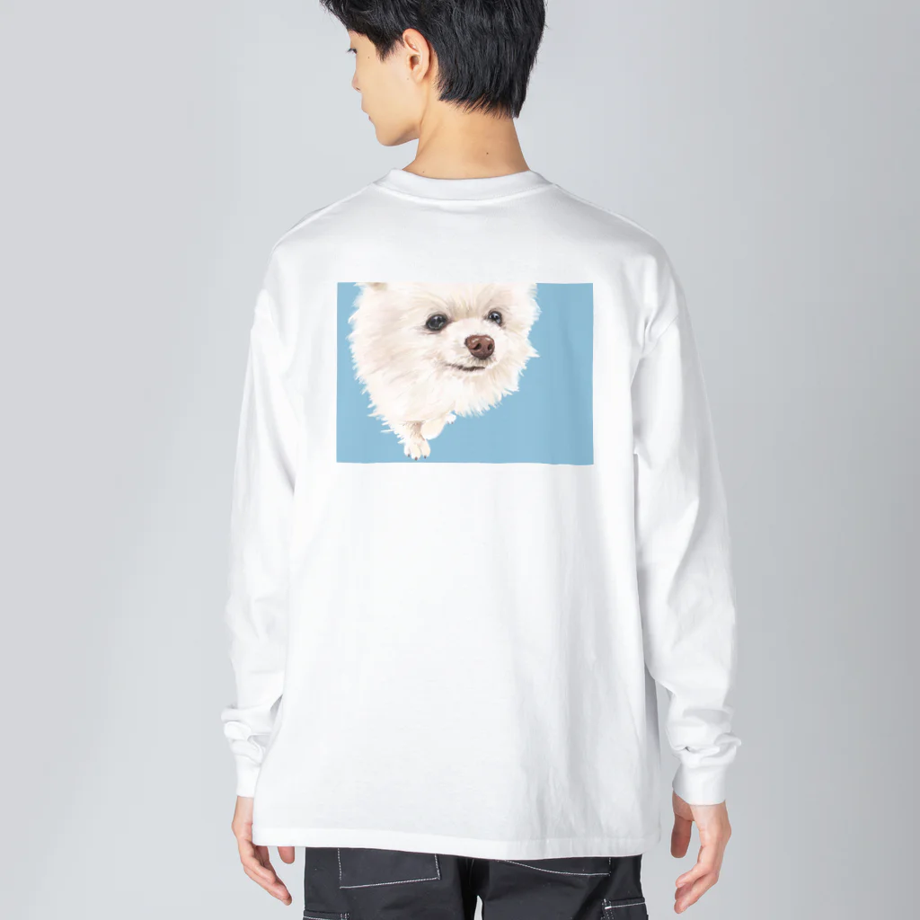 @yuunassyのモコ Big Long Sleeve T-Shirt