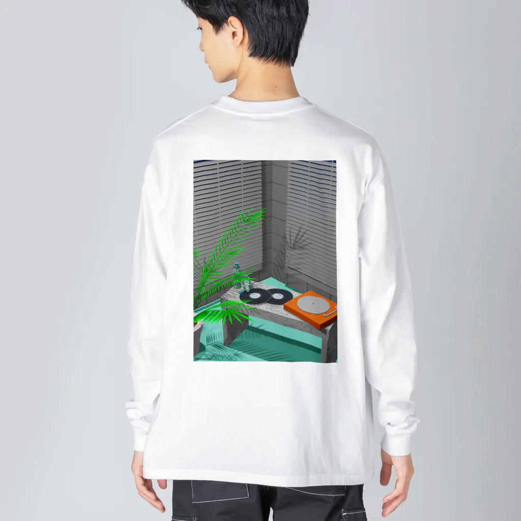 渦のおみせやさんの部屋のタイルな一角 Big Long Sleeve T-Shirt