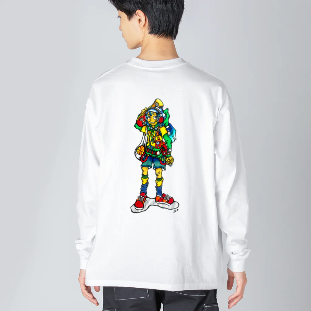 ◆◆◆◆ OCO's SHOP ◆◆◆◆【POP ART】の🌈Play well Play well Big Long Sleeve T-Shirt