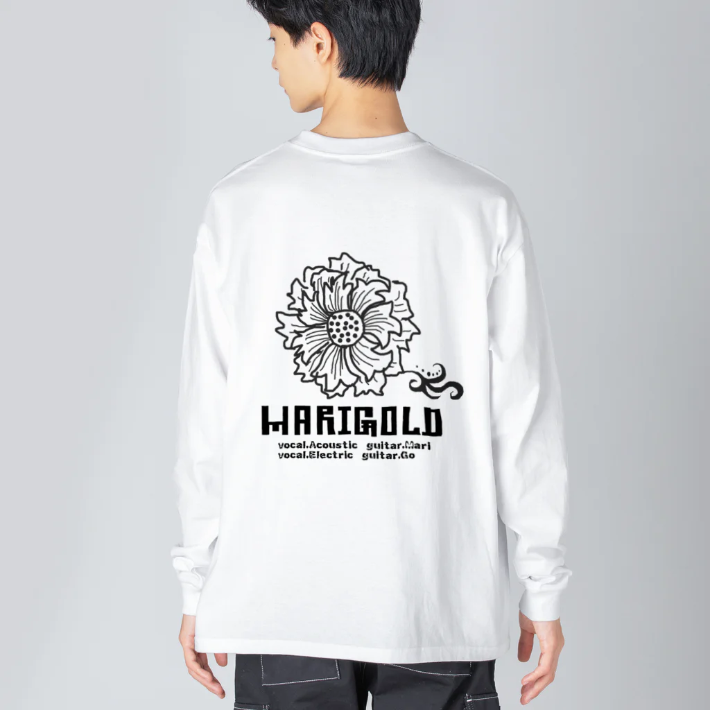 MARIGOLDのMARIGO黒文字 ビッグシルエットロングスリーブTシャツ