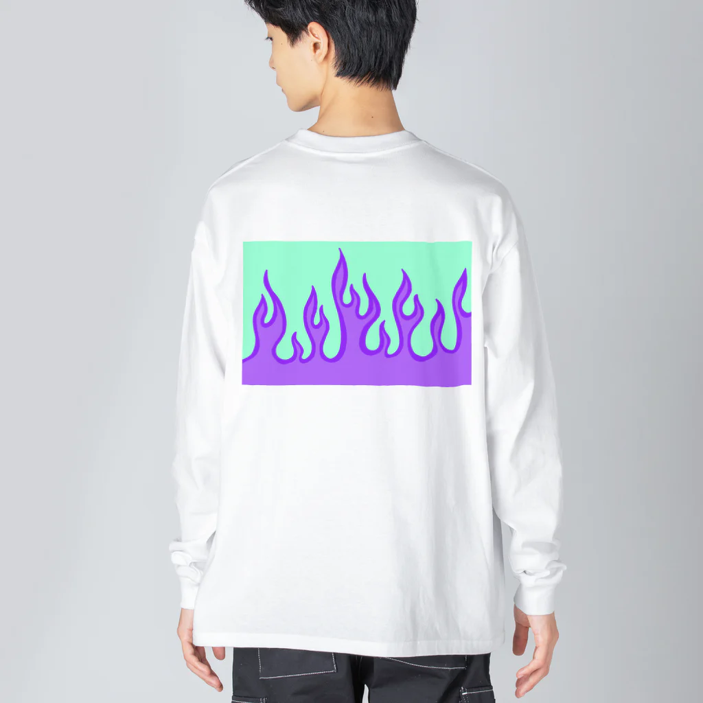 Niebuhrのfire ビッグシルエットロングスリーブTシャツ