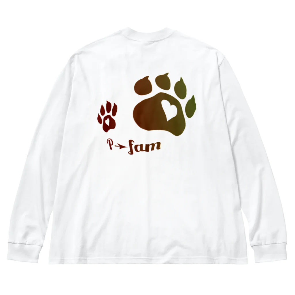 P➛fam.comのP➛KUMAちゃん Big Long Sleeve T-Shirt