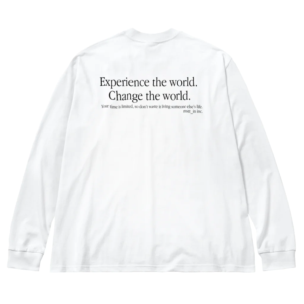 mstt_in inc.のExperience the world. ビッグシルエットロングスリーブTシャツ