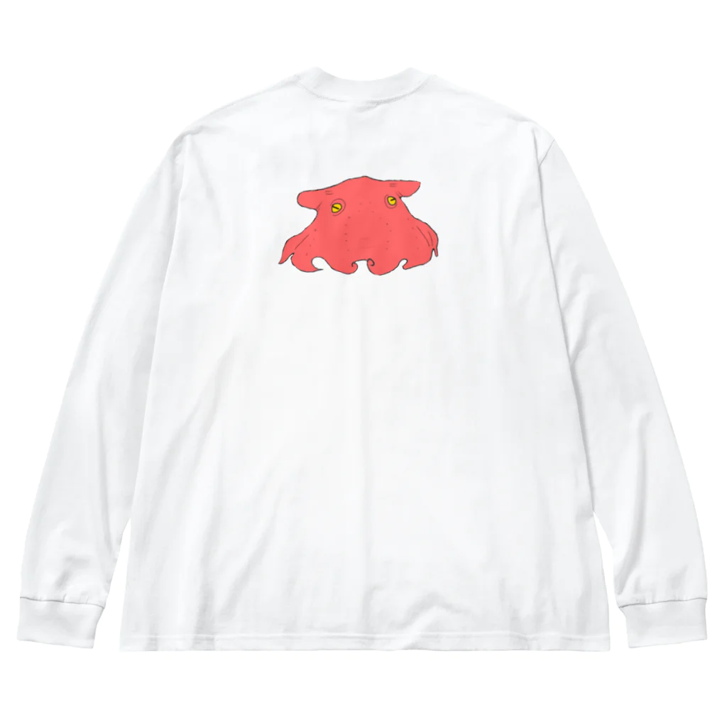 💙ゆらゆら王国💜のメンダコゆらゆらリアルTシャツ Big Long Sleeve T-Shirt