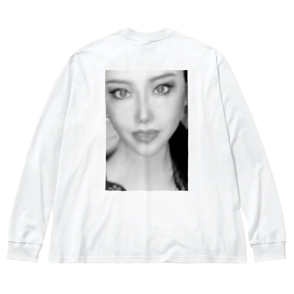 JADEのモノクロwatashi Big Long Sleeve T-Shirt