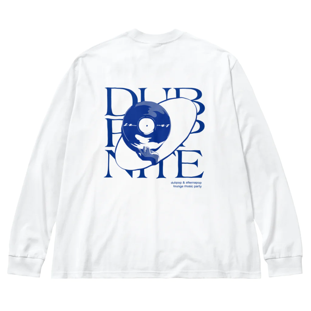 DUBPOPNITEANDMOREのDPN11 / BIG SILHOUETTE L/S TEE (blue nite) ビッグシルエットロングスリーブTシャツ