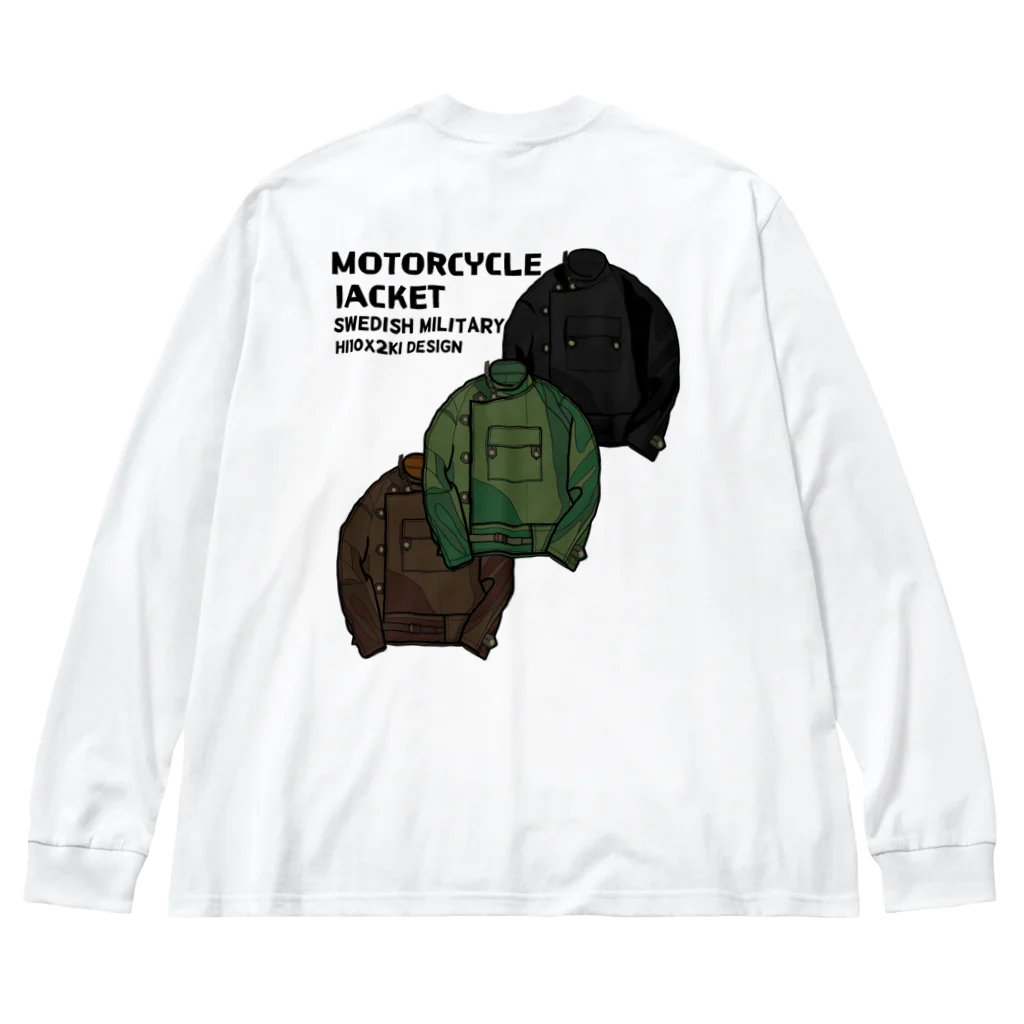 HI10×2KI design-ヒトトキデザイン-のmotorcycle jacket swedish military ビッグシルエットロングスリーブTシャツ